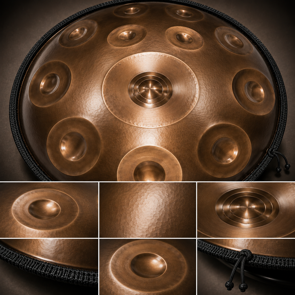 Klangraum Handpan | D Kurd | 16 & 18 Töne | Edelstahl