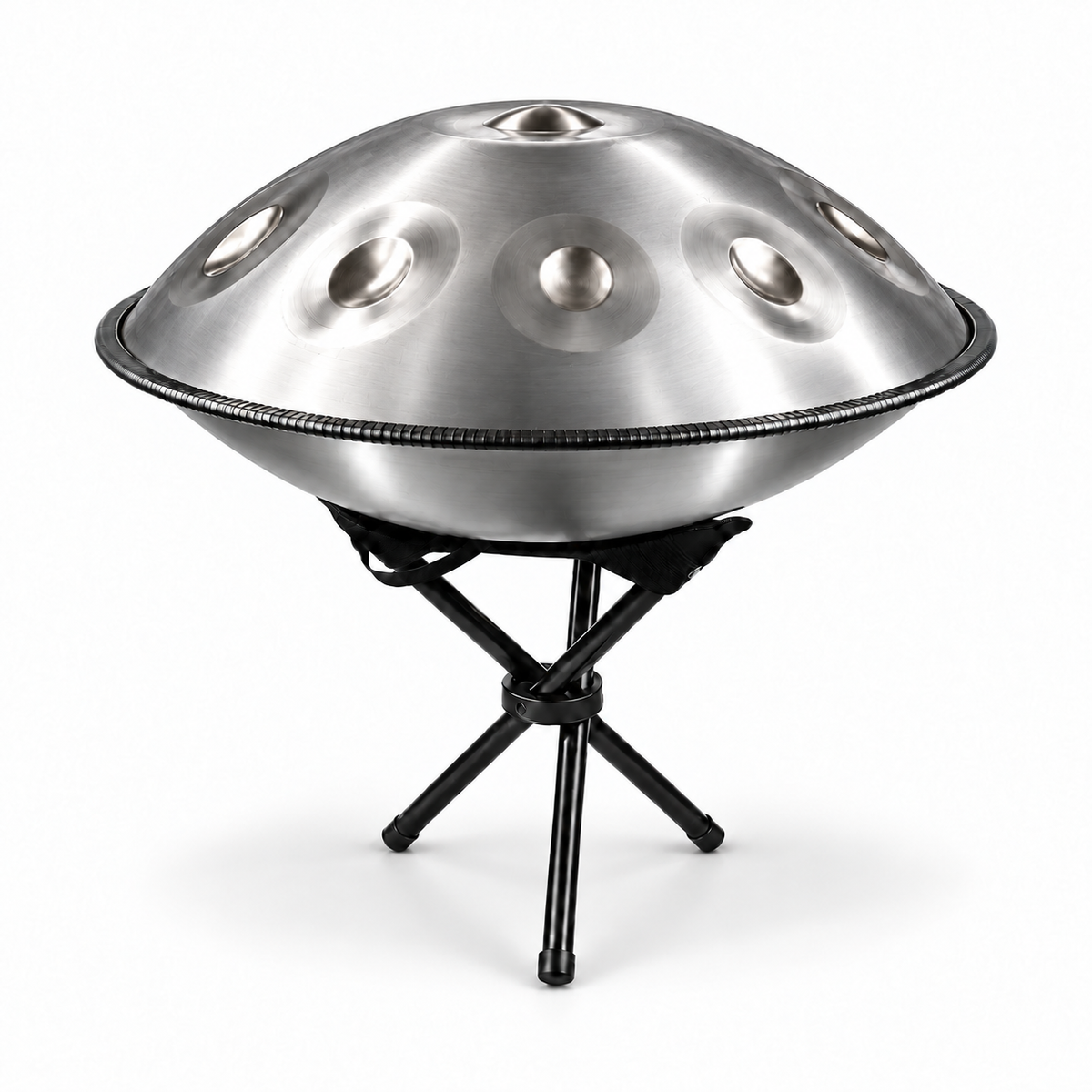 Tiefenruhe Handpan | D Kurd | Edelstahl | 9, 10 & 12 Töne | 440 Hz