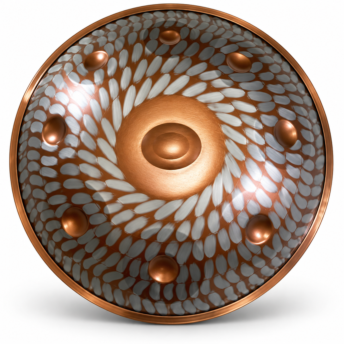 Kupferdüne Handpan | D Kurd | 9 & 10 Töne | Edelstahl