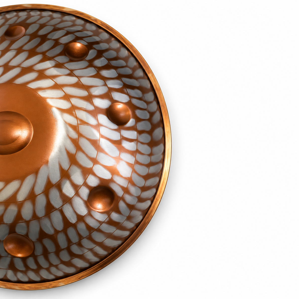 Kupferdüne Handpan | D Kurd | 9 & 10 Töne | Edelstahl