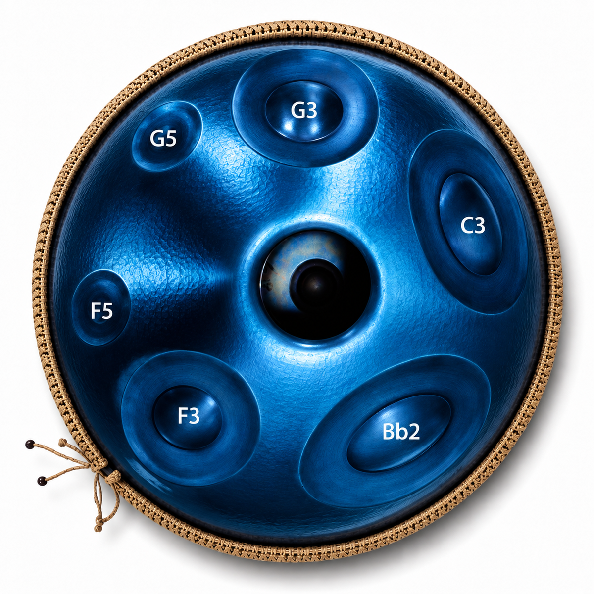 Klangraum Handpan | D Kurd | 16 & 18 Töne | Edelstahl