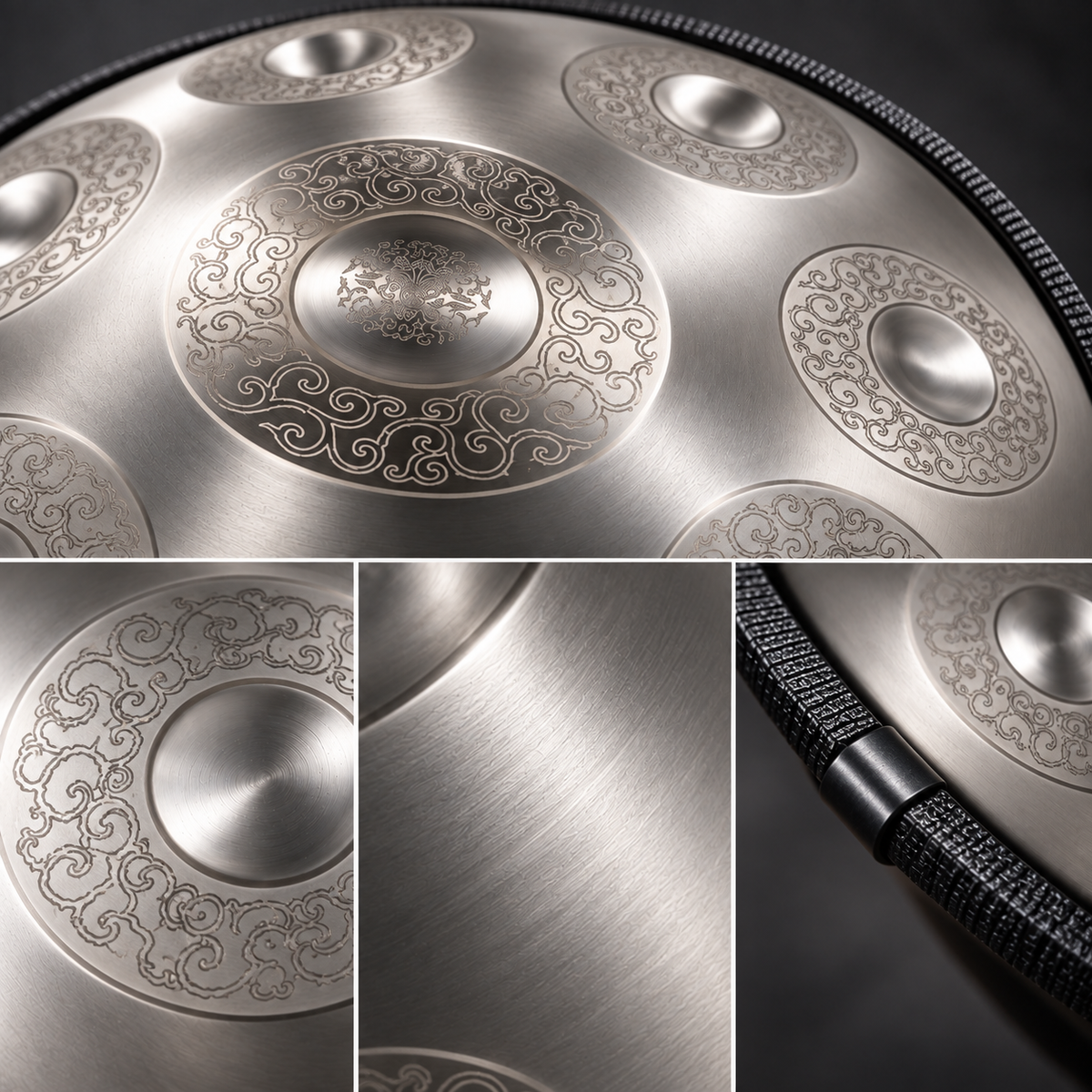 Morgenglanz Handpan | D Kurd | Edelstahl | 9, 10, 12 & 14 Töne