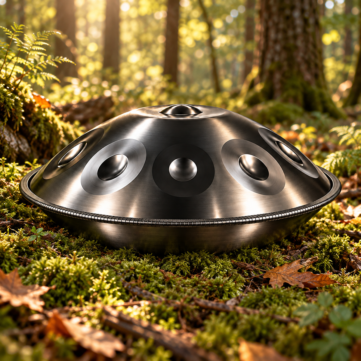 Schiefer Handpan | D Kurd | Nitrierter Stahl | 9, 10, 12 & 14 Töne