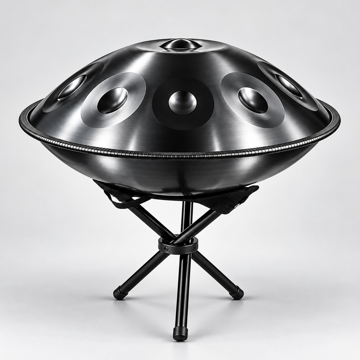 Schiefer Handpan | D Kurd | Nitrierter Stahl | 9, 10, 12 & 14 Töne