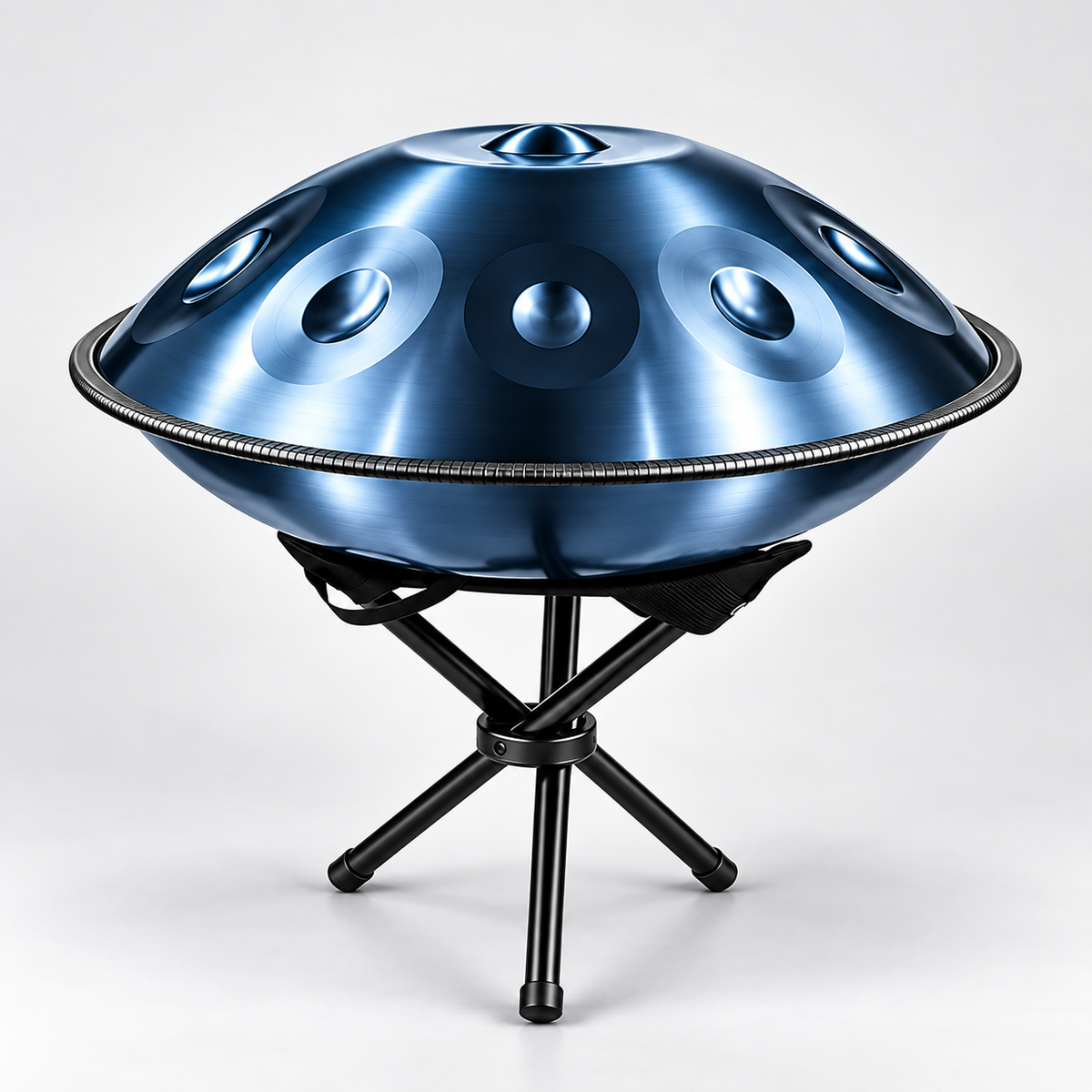 Tiefenruhe Handpan | D Kurd | Edelstahl | 9, 10 & 12 Töne | 440 Hz